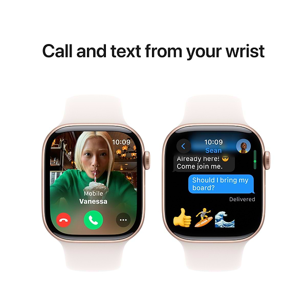 Фото - Уцінка - Смарт-годинник Apple Watch Series 10 GPS 46mm Rose Gold Aluminium Case with Light Blush Sport Band - M/L