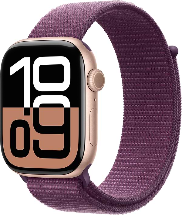 Фото - Смарт-годинник Apple Watch Series 10 GPS 46mm Rose Gold Aluminium Case with Plum Sport Loop