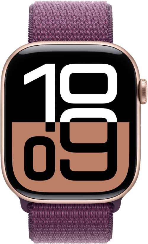 Фото - Смарт-годинник Apple Watch Series 10 GPS 46mm Rose Gold Aluminium Case with Plum Sport Loop