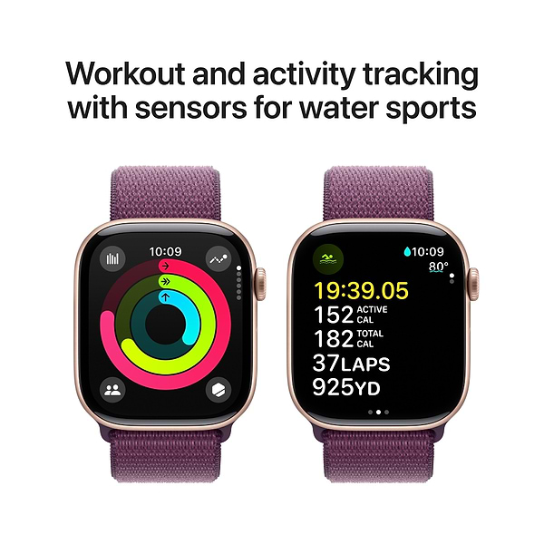 Фото - Смарт-годинник Apple Watch Series 10 GPS 46mm Rose Gold Aluminium Case with Plum Sport Loop