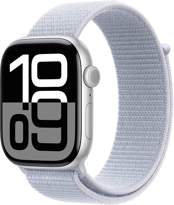Фото - Смарт-часы Apple Watch Series 10 GPS 46mm Silver Aluminium Case with Blue Cloud Sport Loop