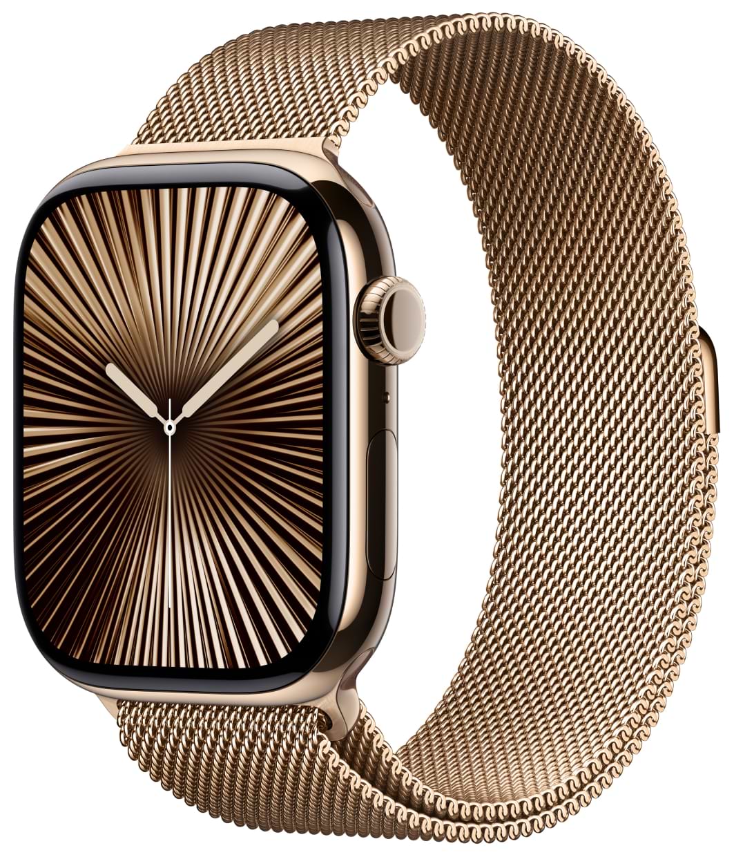 Смарт-часы Apple Watch Series 10 GPS + eSIM 46mm Gold Titanium Case with Gold Milanese Loop - M/L - Фото 1