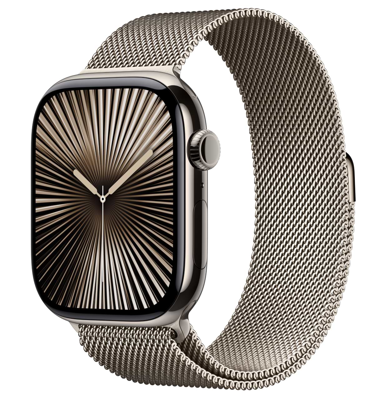 Смарт-часы Apple Watch Series 10 GPS + eSIM 46mm Natural Titanium Case with Natural Milanese Loop - M/L - Фото 1