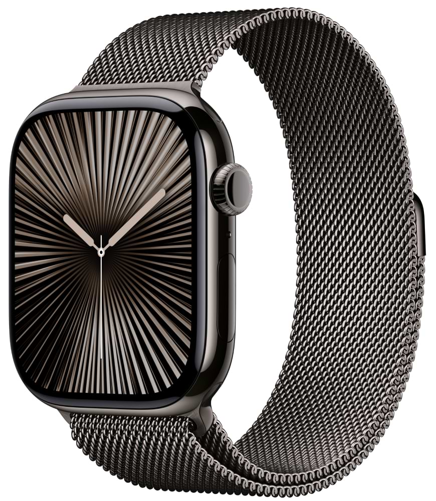 Смарт-часы Apple Watch Series 10 GPS + eSIM 46mm Slate Titanium Case with Slate Milanese Loop - M/L - Фото 1