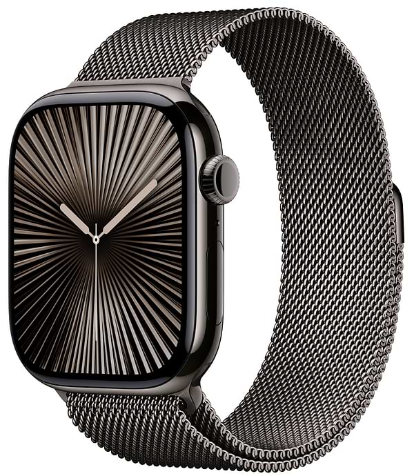 Фото - Смарт-годинник Apple Watch Series 10 GPS + eSIM 46mm Slate Titanium Case with Slate Milanese Loop - M/L