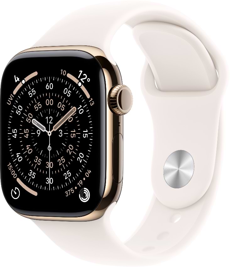 Смарт-годинник Apple Watch Series 11 GPS + eSIM 46mm Gold Titanium Case with Light Blush Sport Band - M/L - Фото 1