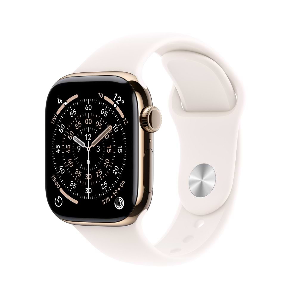 Смарт-годинник Apple Watch Series 11 GPS + eSIM 42mm Gold Titanium Case with Light Blush Sport Band - S/M - Фото 1