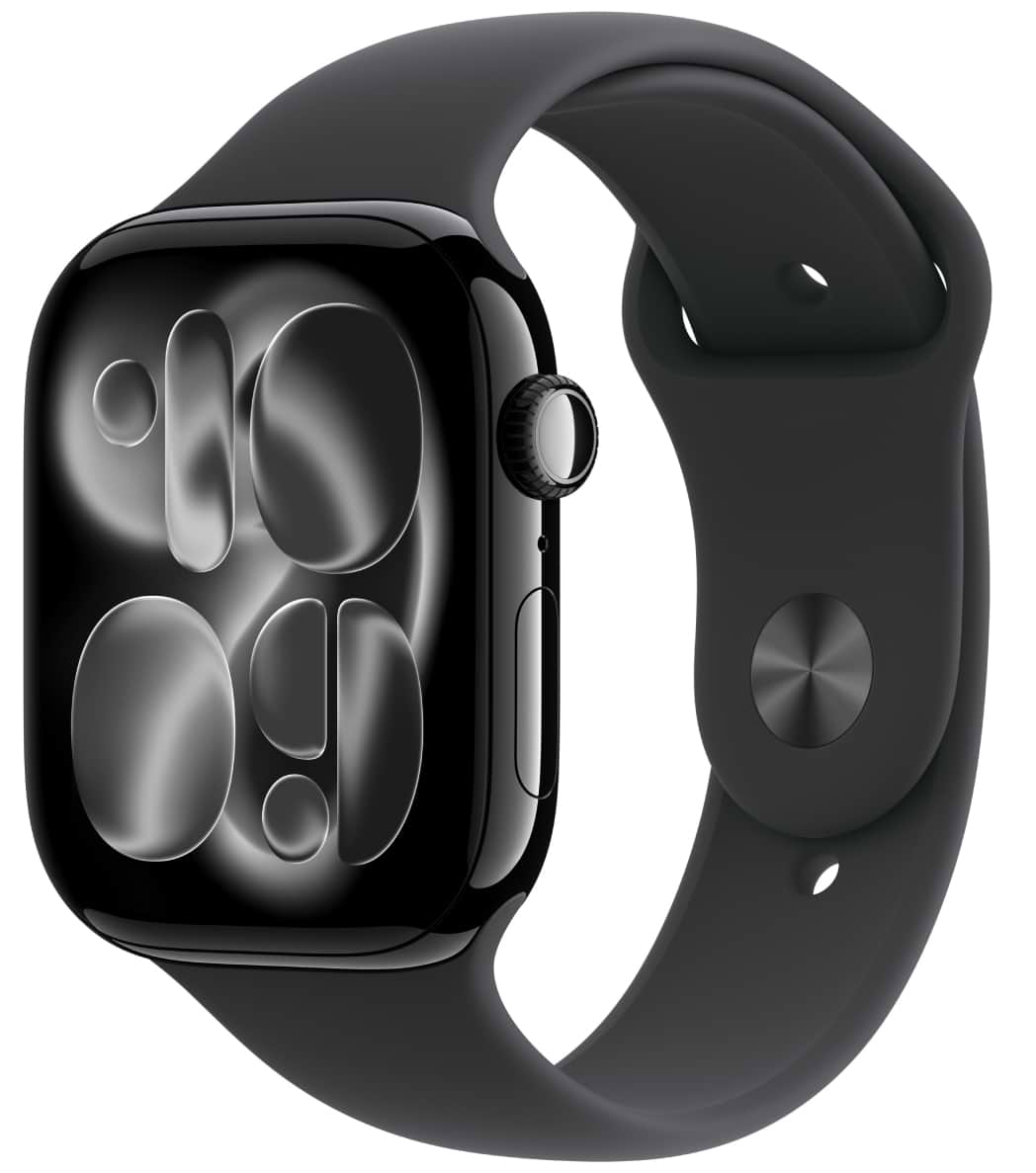 Смарт-годинник Apple Watch Series 11 GPS + eSIM 42mm Jet Black Aluminium Case with Black Sport Band - M/L - Фото 1