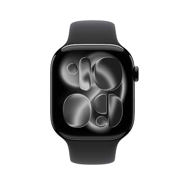 Фото - Смарт-годинник Apple Watch Series 11 GPS + eSIM 42mm Jet Black Aluminium Case with Black Sport Band - M/L