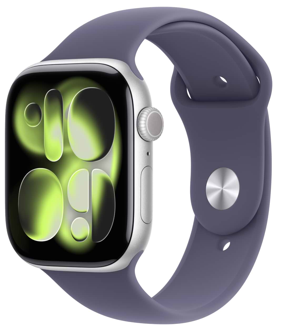 Смарт-годинник Apple Watch Series 11 GPS + eSIM 42mm Silver Aluminium Case with Purple Fog Sport Band - S/M - Фото 1