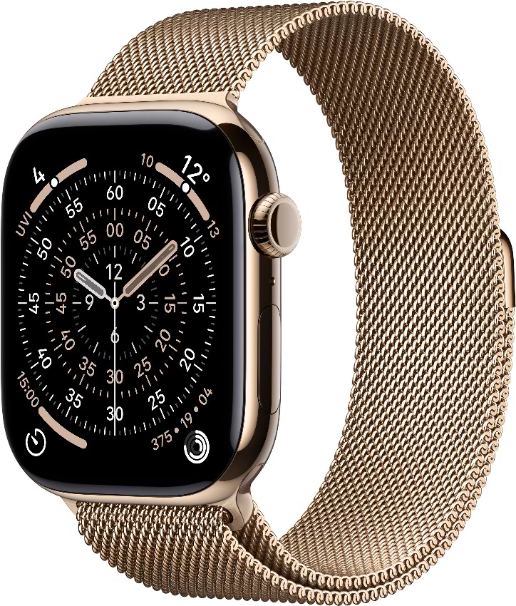 Смарт-годинник Apple Watch Series 11 GPS + eSIM 46mm Gold Titanium Case with Gold Milanese Loop - M/L - Фото 1