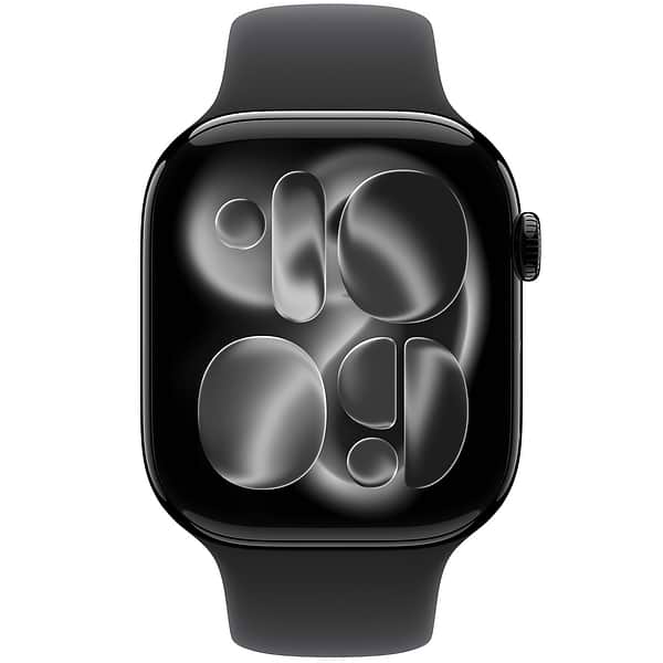 Фото - Смарт-часы Apple Watch Series 11 GPS + eSIM 46mm Jet Black Aluminium Case with Black Sport Band - M/L