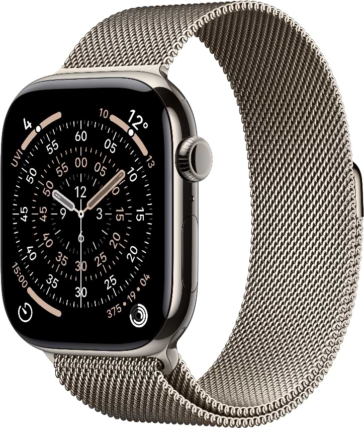 Смарт-годинник Apple Watch Series 11 GPS + eSIM 46mm Natural Titanium Case with Natural Milanese Loop - M/L - Фото 1