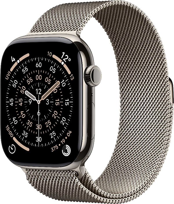 Фото - Смарт-часы Apple Watch Series 11 GPS + eSIM 46mm Natural Titanium Case with Natural Milanese Loop - M/L