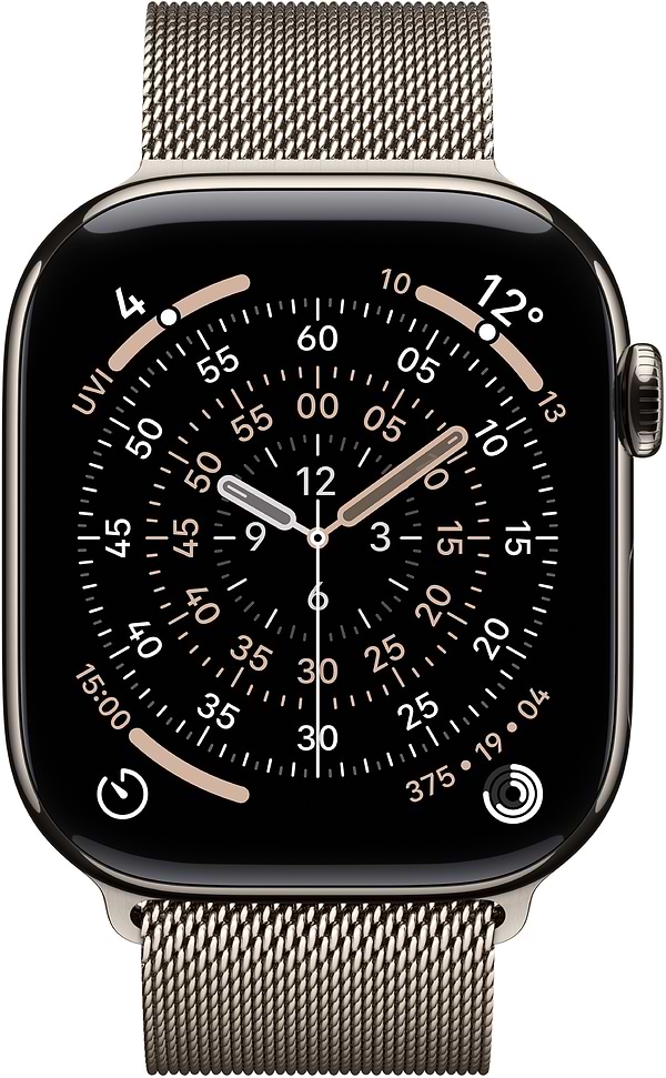Фото - Смарт-часы Apple Watch Series 11 GPS + eSIM 46mm Natural Titanium Case with Natural Milanese Loop - M/L