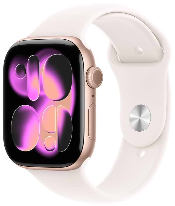 Фото - Смарт-часы Apple Watch Series 11 GPS 46mm Rose Gold Aluminium Case with Light Blush Sport Band - S/M