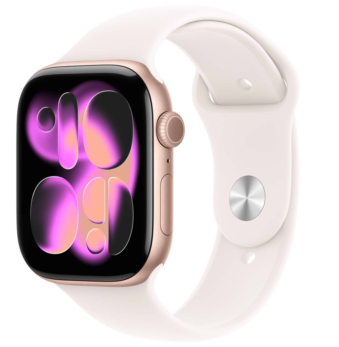 Смарт-годинник Apple Watch Series 11 GPS + eSIM 42mm Rose Gold Aluminium Case with Light Blush Sport Band - S/M - Фото 1