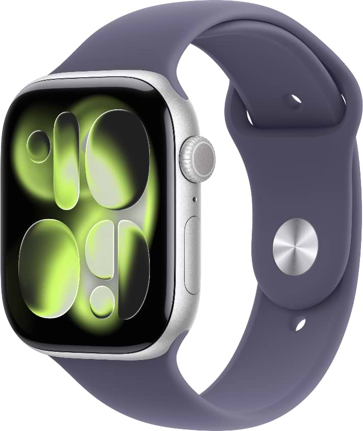 Смарт-часы Apple Watch Series 11 GPS + eSIM 46mm Silver Aluminium Case with Purple Fog Sport Band - M/L - Фото 1