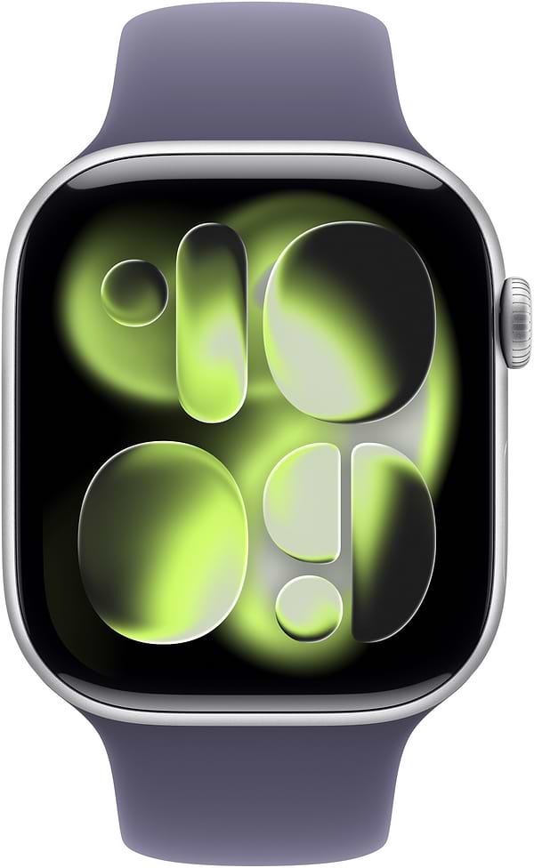 Фото - Смарт-часы Apple Watch Series 11 GPS + eSIM 46mm Silver Aluminium Case with Purple Fog Sport Band - M/L