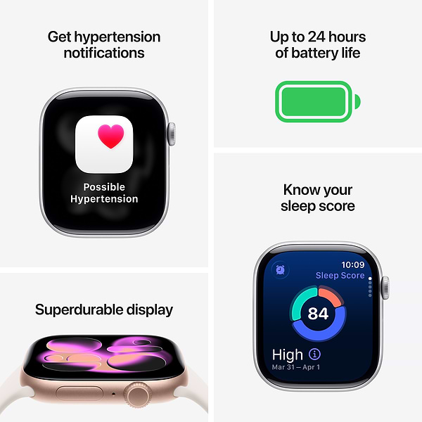 Фото - Смарт-годинник Apple Watch Series 11 GPS 42mm Silver Aluminium Case with Purple Fog Sport Band - M/L