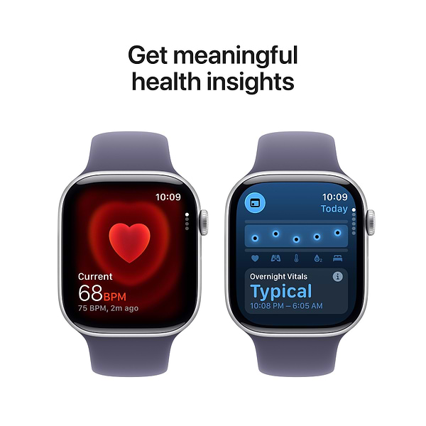 Фото - Смарт-часы Apple Watch Series 11 GPS + eSIM 46mm Silver Aluminium Case with Purple Fog Sport Band - M/L
