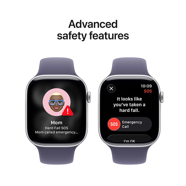 Фото - Смарт-часы Apple Watch Series 11 GPS + eSIM 46mm Silver Aluminium Case with Purple Fog Sport Band - M/L