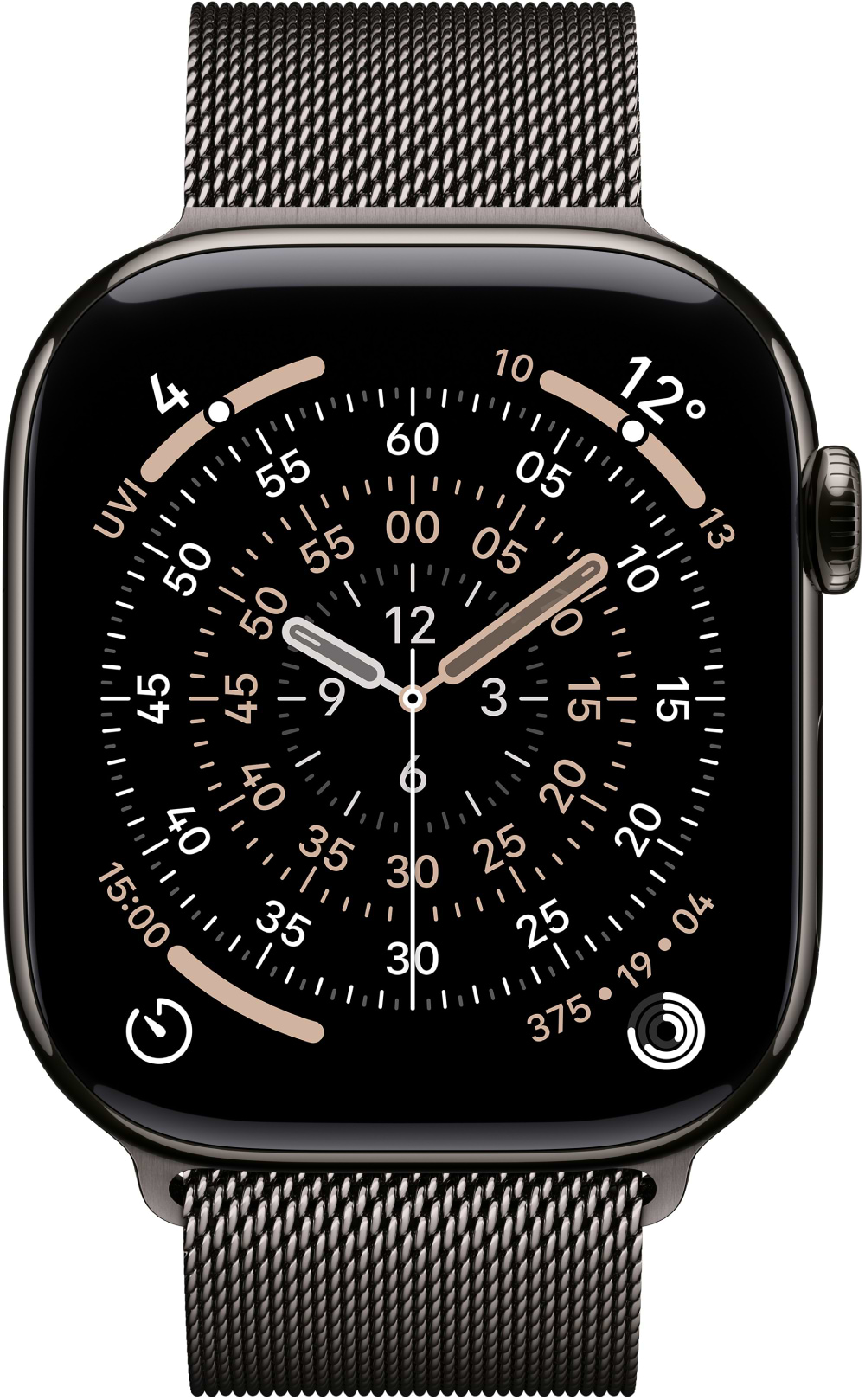 Фото - Смарт-годинник Apple Watch Series 11 GPS + eSIM 46mm Slate Titanium Case with Slate Milanese Loop - M/L