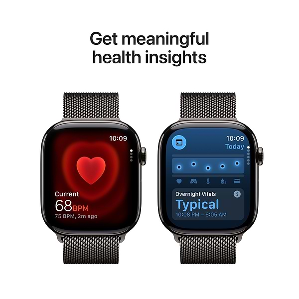Фото - Смарт-годинник Apple Watch Series 11 GPS + eSIM 46mm Slate Titanium Case with Slate Milanese Loop - M/L