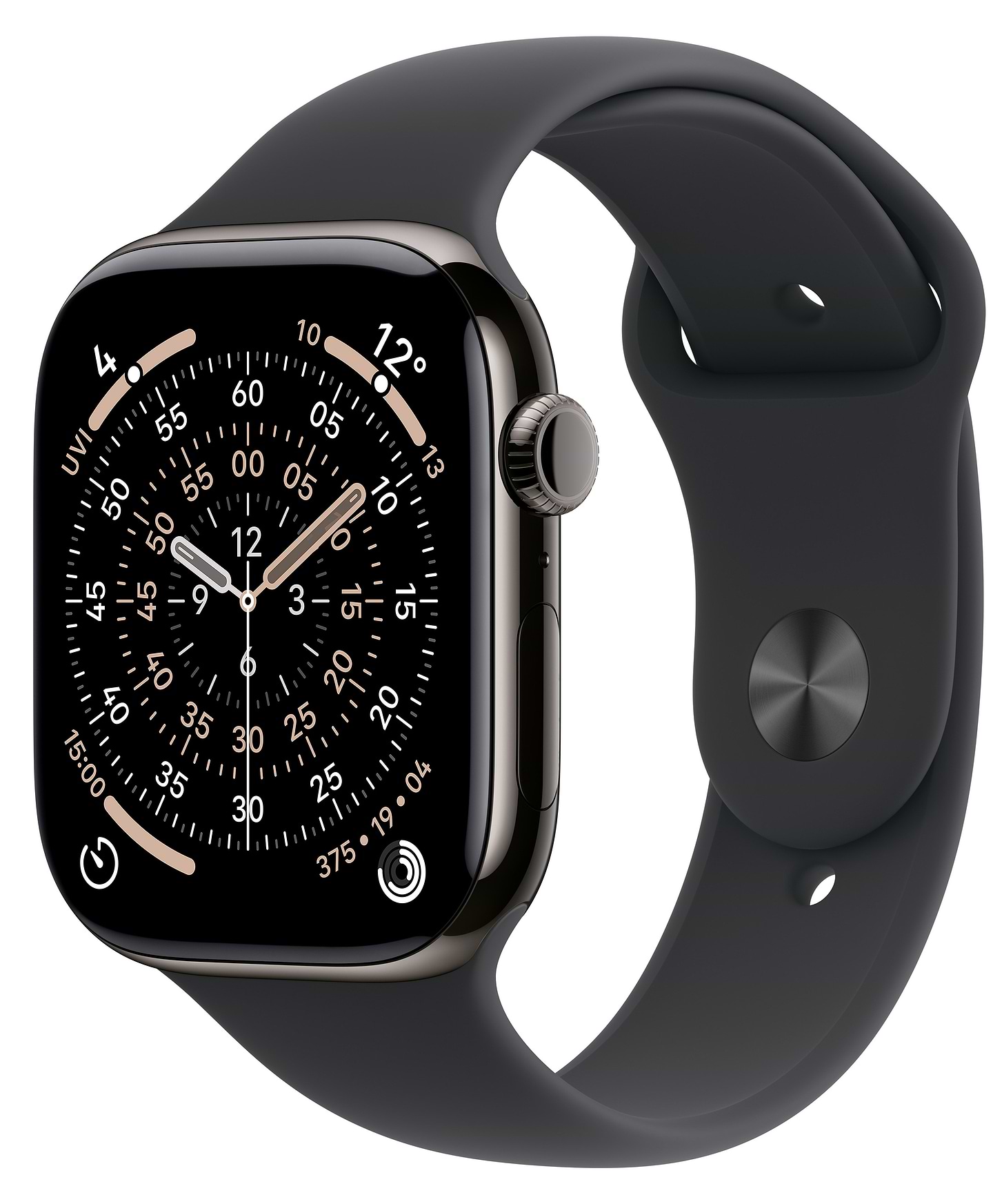 Смарт-годинник Apple Watch Series 11 GPS + eSIM 46mm Slate Titanium Case with Black Sport Band - S/M - Фото 1