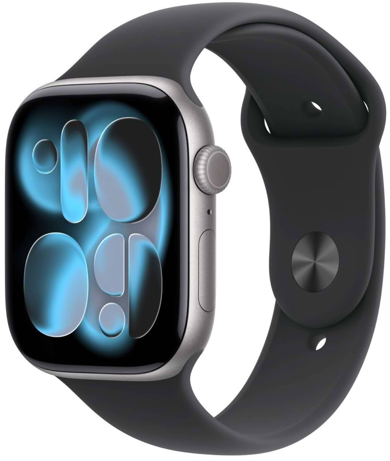 Смарт-годинник Apple Watch Series 11 GPS + eSIM 42mm Space Grey Aluminium Case with Black Sport Band - S/M - Фото 1