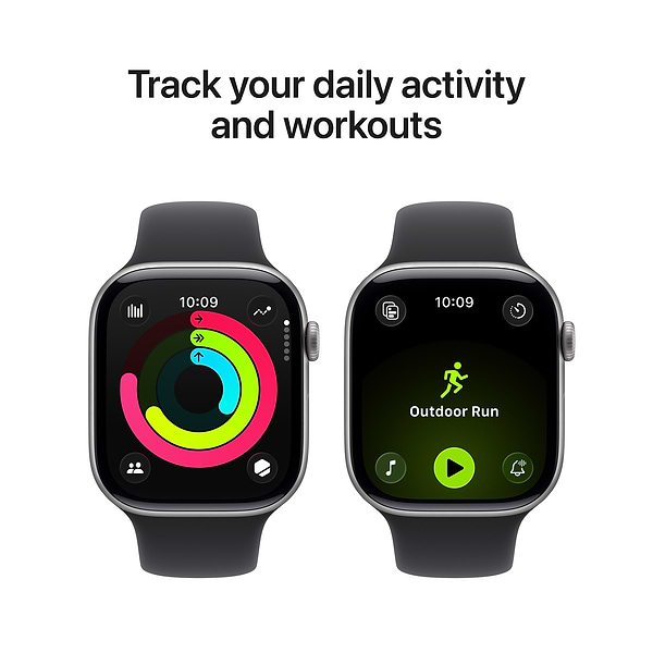 Фото - Смарт-годинник Apple Watch Series 11 GPS 46mm Space Grey Aluminium Case with Black Sport Band - S/M