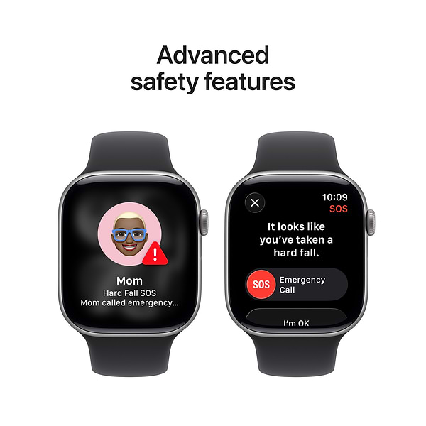 Фото - Смарт-годинник Apple Watch Series 11 GPS 46mm Space Grey Aluminium Case with Black Sport Band - S/M