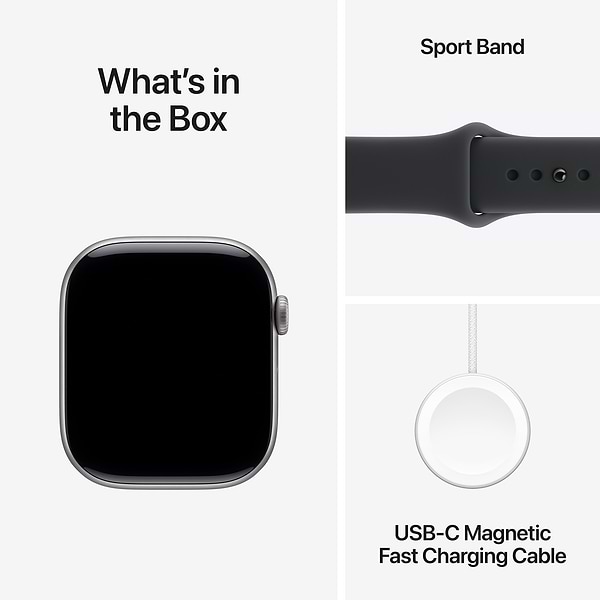 Фото - Смарт-годинник Apple Watch Series 11 GPS 46mm Space Grey Aluminium Case with Black Sport Band - S/M