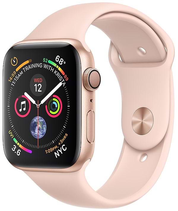 Apple Watch Series 4 GPS 40mm Gold Aluminium Case with Pink Sand Sport Band MU682UA A