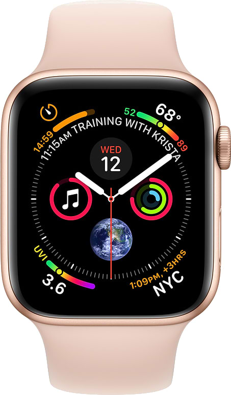 Фото - Смарт-часы Apple Watch Series 4 GPS 40mm Gold Aluminium Case with Pink Sand Sport Band (MU682UA/A)