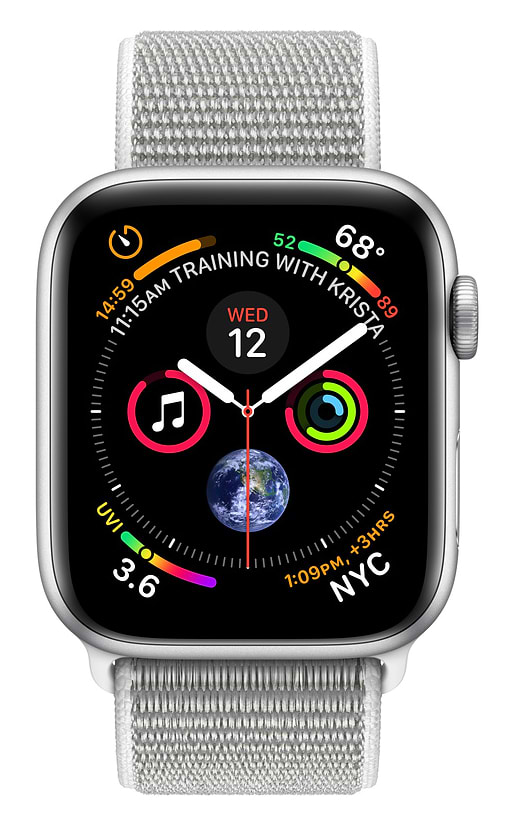 Фото - Смарт-часы Apple Watch Series 4 GPS 40mm Silver Aluminium Case with Seashell Sport Loop (MU652UA/А)