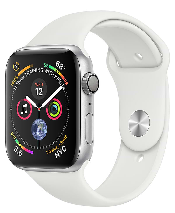 Фото - Смарт-годинник Apple Watch Series 4 GPS 44mm Silver Aluminium Case with White Sport Band (MU6A2UA/A)