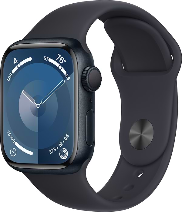Фото - Смарт-годинник Apple Watch Series 9 GPS 41mm Midnight Aluminium Case with Midnight Sport Band - S/M