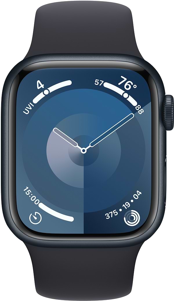 Фото - Смарт-годинник Apple Watch Series 9 GPS 41mm Midnight Aluminium Case with Midnight Sport Band - M/L
