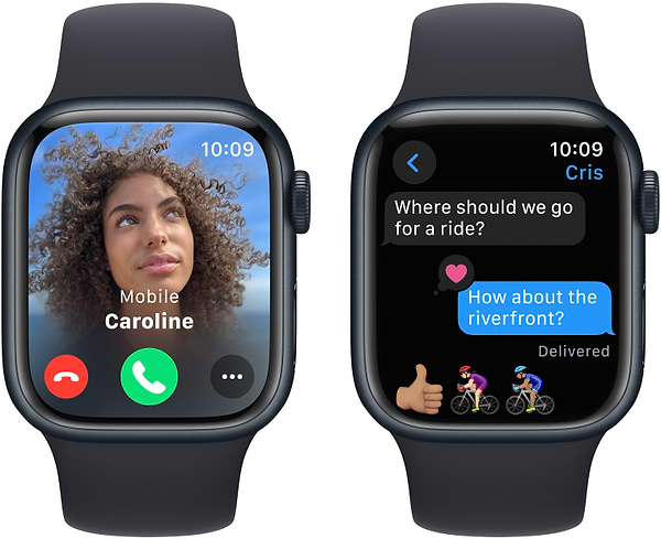 Фото - Смарт-годинник Apple Watch Series 9 GPS 41mm Midnight Aluminium Case with Midnight Sport Band - M/L