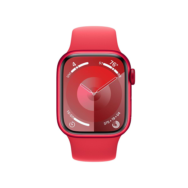 Фото - Смарт-годинник Apple Watch Series 9 GPS 41mm (PRODUCT)RED Aluminium Case with (PRODUCT)RED Sport Band - S/M