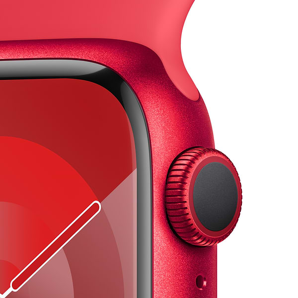 Фото - Смарт-годинник Apple Watch Series 9 GPS 41mm (PRODUCT)RED Aluminium Case with (PRODUCT)RED Sport Band - S/M