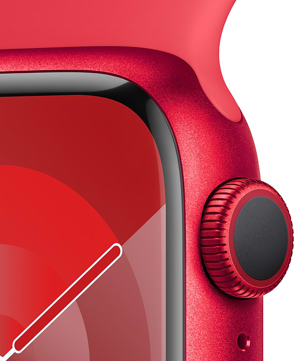 Фото - Смарт-годинник Apple Watch Series 9 GPS 41mm (PRODUCT)RED Aluminium Case with (PRODUCT)RED Sport Band - M/L