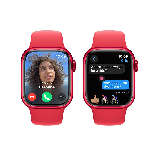 Фото - Смарт-годинник Apple Watch Series 9 GPS 41mm (PRODUCT)RED Aluminium Case with (PRODUCT)RED Sport Band - S/M
