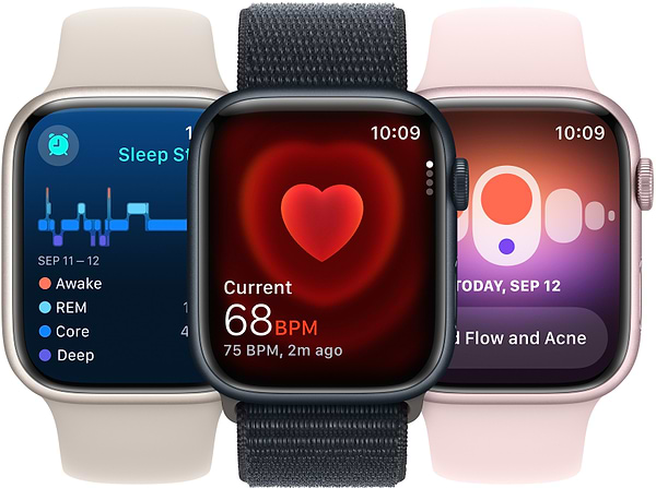 Фото - Смарт-часы Apple Watch Series 9 GPS 45mm Midnight Aluminium Case with Midnight Sport Band - S/M