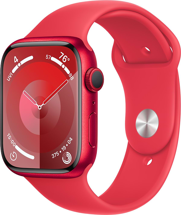 Фото - Смарт-часы Apple Watch Series 9 GPS 45mm (PRODUCT)RED Aluminium Case with (PRODUCT)RED Sport Band - M/L