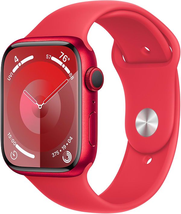 Фото - Смарт-часы Apple Watch Series 9 GPS 45mm (PRODUCT)RED Aluminium Case with (PRODUCT)RED Sport Band - S/M