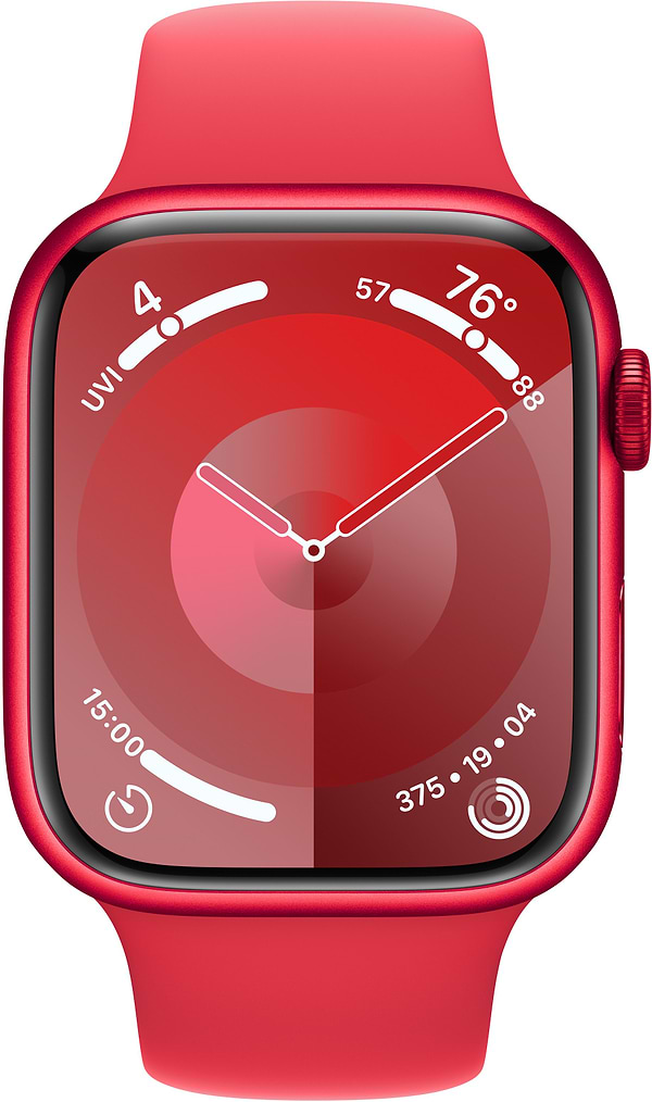 Фото - Смарт-часы Apple Watch Series 9 GPS 45mm (PRODUCT)RED Aluminium Case with (PRODUCT)RED Sport Band - S/M