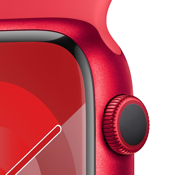 Фото - Смарт-часы Apple Watch Series 9 GPS 45mm (PRODUCT)RED Aluminium Case with (PRODUCT)RED Sport Band - M/L