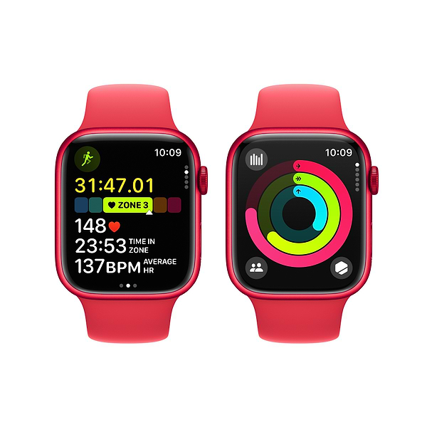 Фото - Смарт-часы Apple Watch Series 9 GPS 45mm (PRODUCT)RED Aluminium Case with (PRODUCT)RED Sport Band - M/L